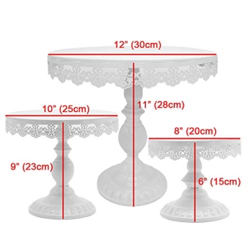 Elegant 3-Piece Cake Stand Set for Weddings and Parties