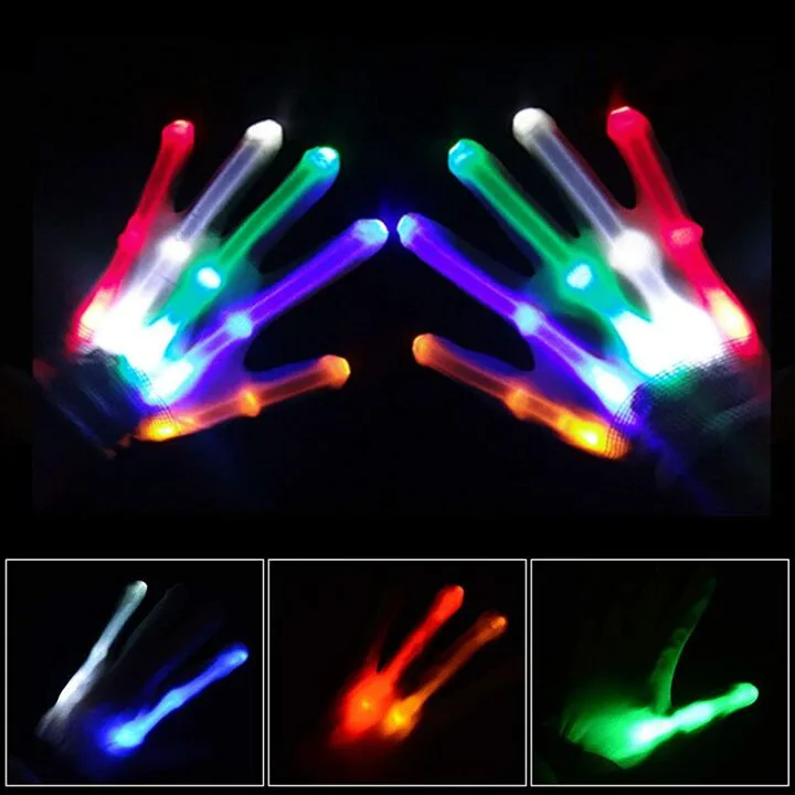 TOPTOY LED Light Up Gloves for Kids' Fun Gifts