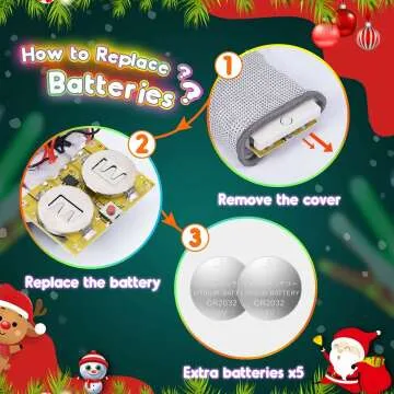 TOPTOY LED Light Up Gloves for Kids' Fun Gifts