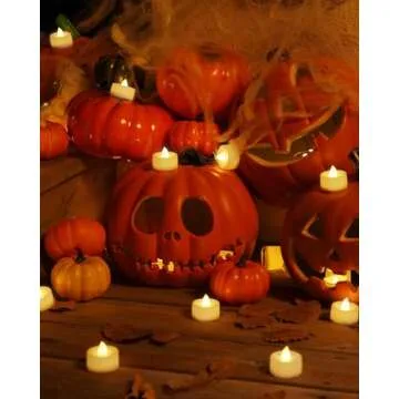 Homemory 24-Pack LED Tea Lights for Safe Ambiance