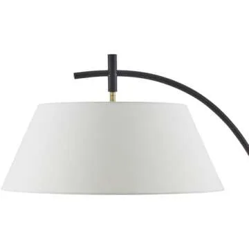 Mark&Day Floor Lamps, Renny Traditional Black/Beige Floor Lamp for Living Room, Bedroom or Office (65" H x 24" W x 24" D)