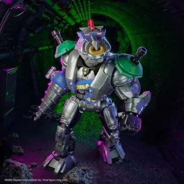 Super7 ULTIMATES! Teenage Mutant Ninja Turtles Robotic Bebop - 8" TMNT Action Figure with Accessories Classic Cartoon Collectibles