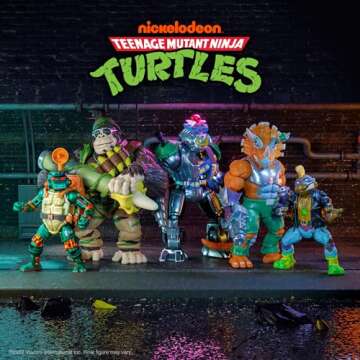 Super7 ULTIMATES! Teenage Mutant Ninja Turtles Robotic Bebop - 8" TMNT Action Figure with Accessories Classic Cartoon Collectibles