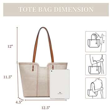 Montana West Tote Bag for Women Top Handle Satchel Purse Oversized Shoulder Handbag Hobo Bags Christmas Gift MWC-118TN