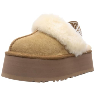 UGG Women's Funkette Slipper, Chestnut, 07
