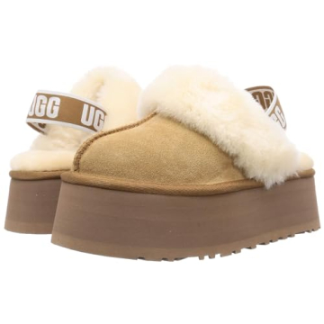UGG Women's Funkette Slipper, Chestnut, 07