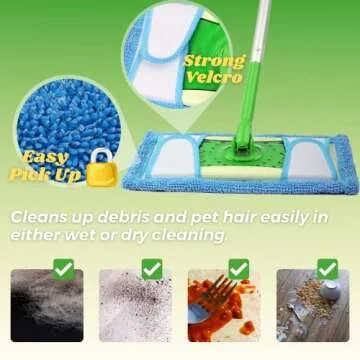 Reusable Mop Pad for Swiffer Sweeper, 4 Pack