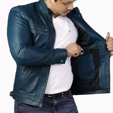Stylish Lambskin Leather Jacket for Men by JILD