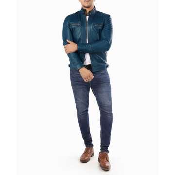 Stylish Lambskin Leather Jacket for Men by JILD