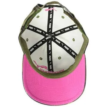 PUMA Women’s Adjustable Cap Camo/Pink Stylish Accessory