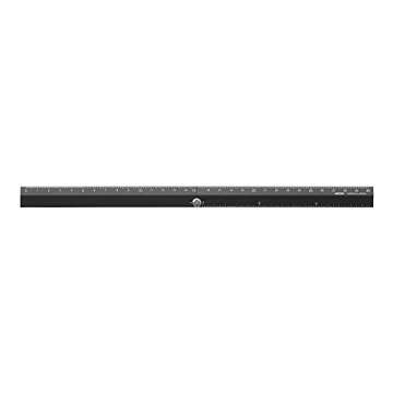 Midori 30cm Aluminium Ruler Black Durable Precision Tool