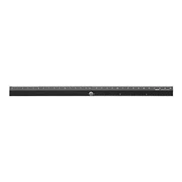 Midori 30cm Aluminium Ruler Black Durable Precision Tool