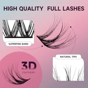 Mayhug Cluster Lashes 3D Volume Mink for Home Use