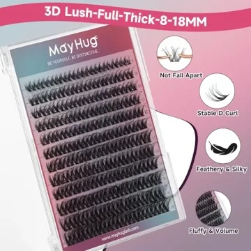 Mayhug Cluster Lashes 3D Volume Mink for Home Use