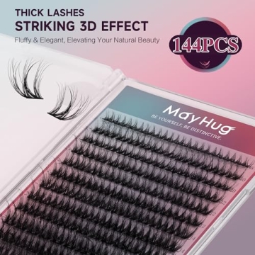 Mayhug Cluster Lashes 3D Volume Mink for Home Use