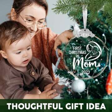 Gifts for New Mom Christmas Ornament, New Mom Gifts for Women After Birth, Pregnancy Gifts for First Time Moms, Presents for New Mom, Expecting Mom Gift, Mom To Be, New Mother Gifts Christmas Ornament