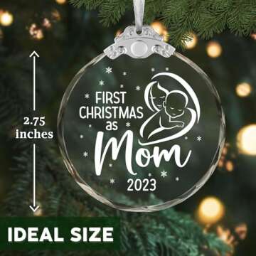 Gifts for New Mom Christmas Ornament, New Mom Gifts for Women After Birth, Pregnancy Gifts for First Time Moms, Presents for New Mom, Expecting Mom Gift, Mom To Be, New Mother Gifts Christmas Ornament