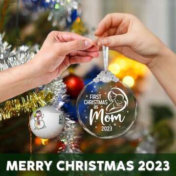 Gifts for New Mom Christmas Ornament, New Mom Gifts for Women After Birth, Pregnancy Gifts for First Time Moms, Presents for New Mom, Expecting Mom Gift, Mom To Be, New Mother Gifts Christmas Ornament