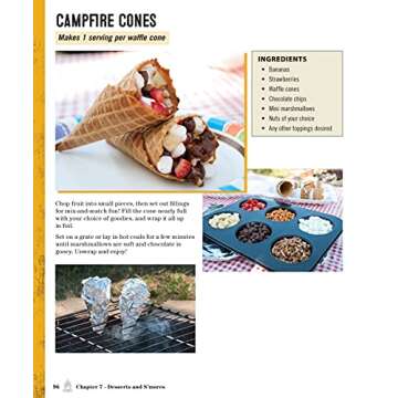 Weekend Camping Cookbook: Over 100 Delicious Recipes for Campfire and Grilling (Fox Chapel Publishing) Make-Ahead Meals for Outdoor Adventures - Cast Iron Nachos, Bacon S'Mores, Foil Packs, and More