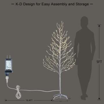 LIGHTSHARE 5FT 200L Lighted Star Light Decoration