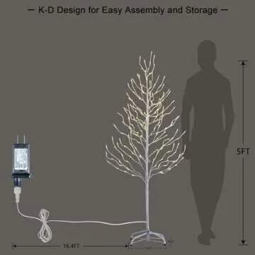 LIGHTSHARE 5FT 200L Lighted Star Light Decoration