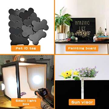 Zuvas Black Plexiglass Sheet 11.8” x 15.75” x 1/8” 2 Pack Black Cast Acrylic Sheet, DIY Materials for Home Decor, Handcraft, Painting, Photography, Pet Tag, Switch Panel, Display Stand