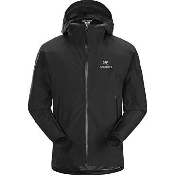 Arc'teryx Zeta SL Jacket Men's Black Lightweight Rainwear