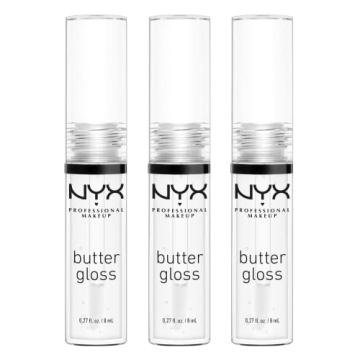 NYX Butter Gloss - Non-Sticky Lip Gloss Pack of 3