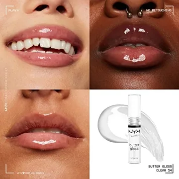 NYX Butter Gloss - Non-Sticky Lip Gloss Pack of 3