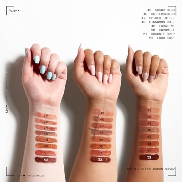 NYX Butter Gloss - Non-Sticky Lip Gloss Pack of 3