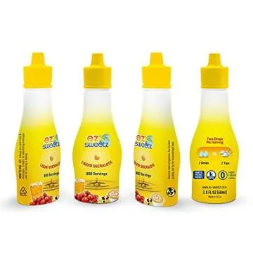 EZ-Sweetz (2.0oz - Liquid Sweetener 800 Servings/Bottle) (Original, 3 Pack)