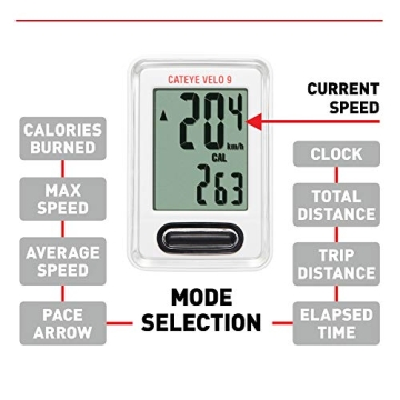 Velo 9 Wired Bike Computer for Reliable Cycling Data