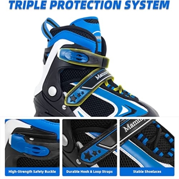 MammyGol Inline Skates for Kids with Light-Up Wheels