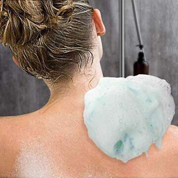 Titanker Bath Loofah Sponge - Exfoliating Soft Scrubber Set