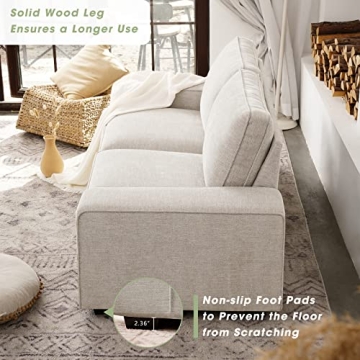 Affordable LEISLAND Modern Sofa for Comfortable Living Room Style