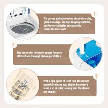 Bonusall Portable Washing Machine for Compact Living