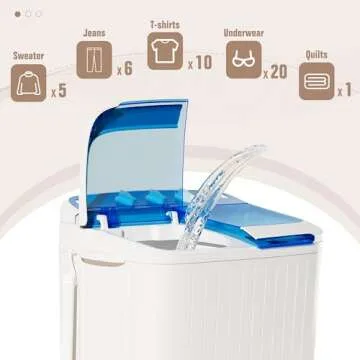 Bonusall Portable Washing Machine for Compact Living