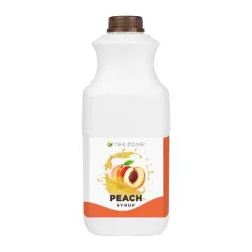 Tea Zone Peach Syrup for Beverages and Desserts