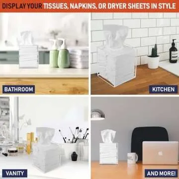 Stylish Acrylic Tissue Box Holder for Home & Office