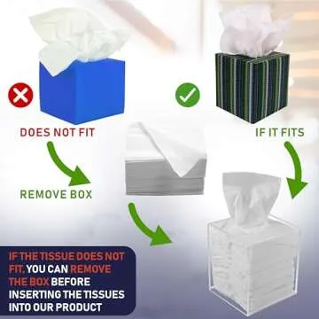 Stylish Acrylic Tissue Box Holder for Home & Office
