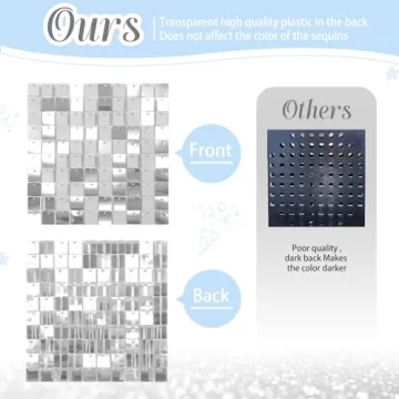 Silver Shimmer Wall Backdrop for Party Decorations