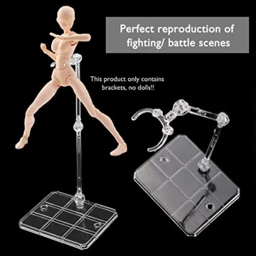 Migaven 10pcs Action Figure Display Stands for Collectors