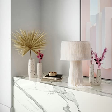 Elegant TOV Furniture Atolla Cream Tassel Table Lamp