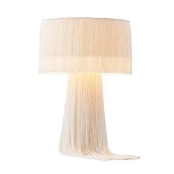 Elegant TOV Furniture Atolla Cream Tassel Table Lamp