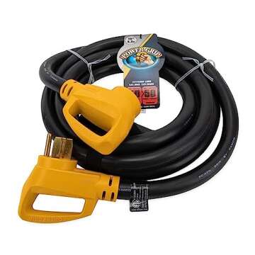 Camco 15 Foot 50 Amp Extension Cord for RVs and Campers