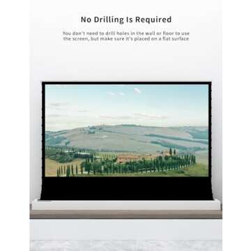 VIVIDSTORM 100-Inch Motorized Projection Screen for Home & Office