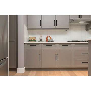 Ravinte 10 Pack 5 Inch Square Cabinet Handles Matte Black Pulls Drawer Kitchen Hardware for Cabinets Cupboard.