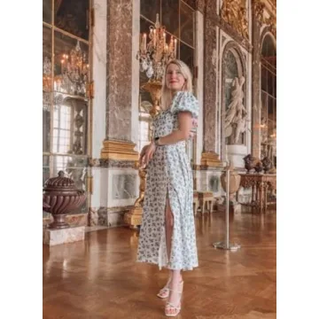 Elegant Puff Sleeve Floral Maxi Dress for Every Occasion