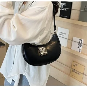 Y2K Purse Shoulder Bag - Trendy Vegan Handbag 2024