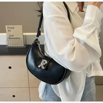 Y2K Purse Shoulder Bag - Trendy Vegan Handbag 2024